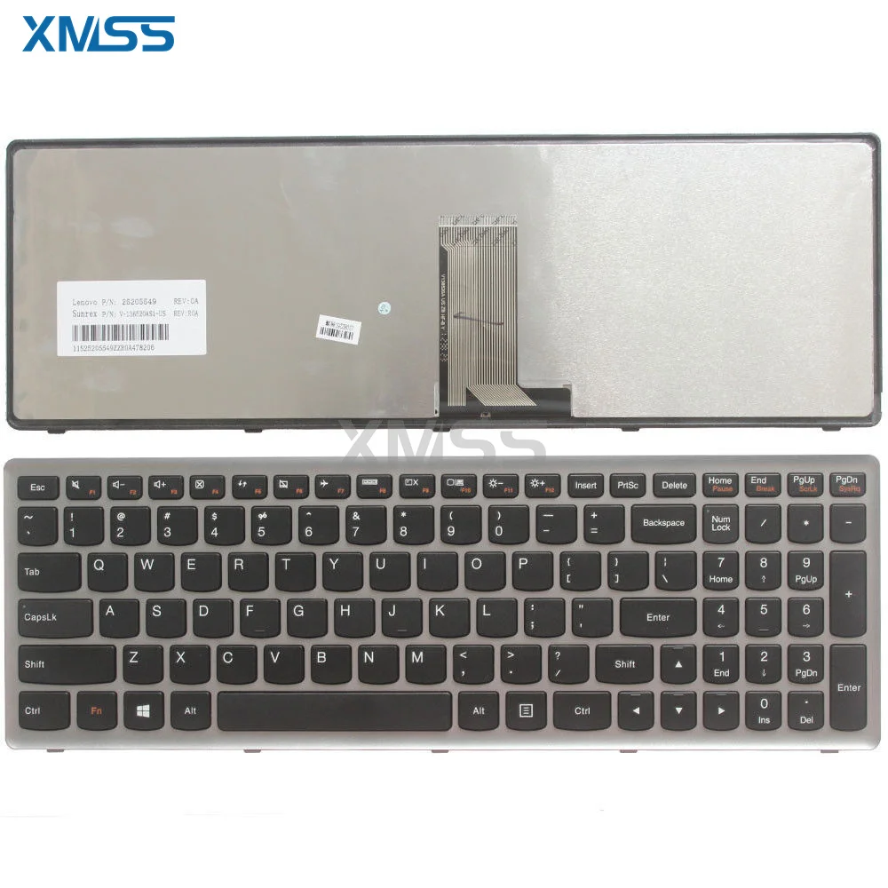 

Новая английская клавиатура для Lenovo IdeaPad U510 U510-IFI 25211202 25205549, Черная