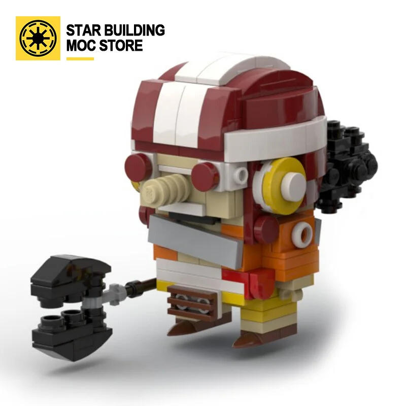 

Фигурка героя фильма MOC, креативная игрушка, строительный блок, Бог, голова сссопа, экшн-фигурка, анимация, подарок для детей