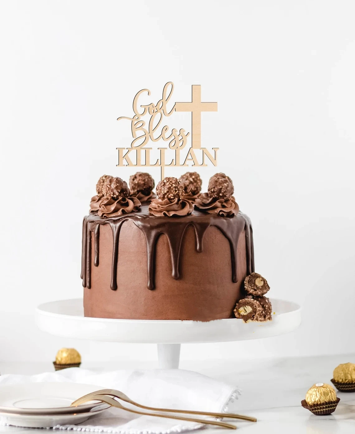 

Погремушка для торта God Bless, погремушка для торта для крестины, погремушка для торта на крестины, погремушка для торта на Причастие, погремуш...