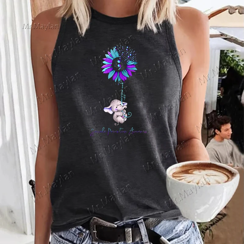 Женская футболка с круглым вырезом и надписью милый слон