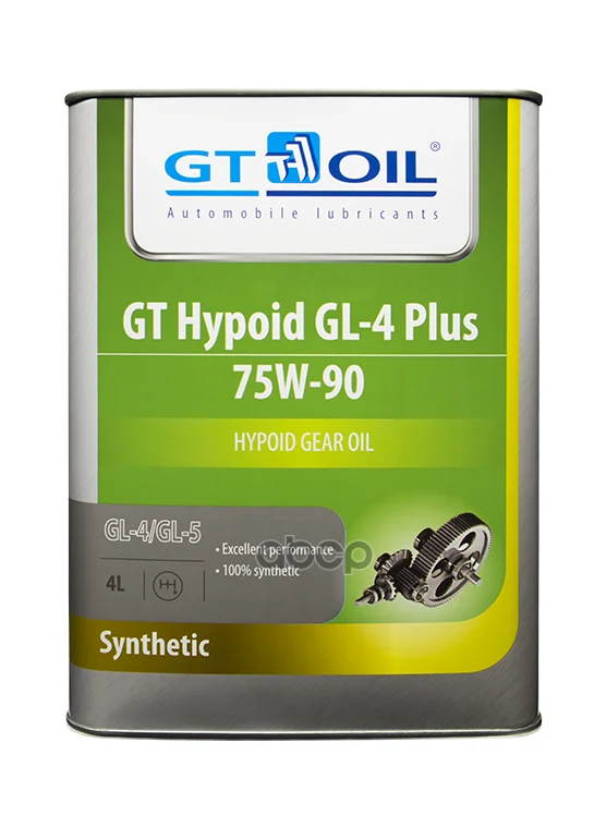 Масло Трансмиссионное Gt Hypoid Gl-4 Plus, Sae 75w-90, Api Gl-4/Gl-5, 4 Л GT OIL арт. 8809059407998