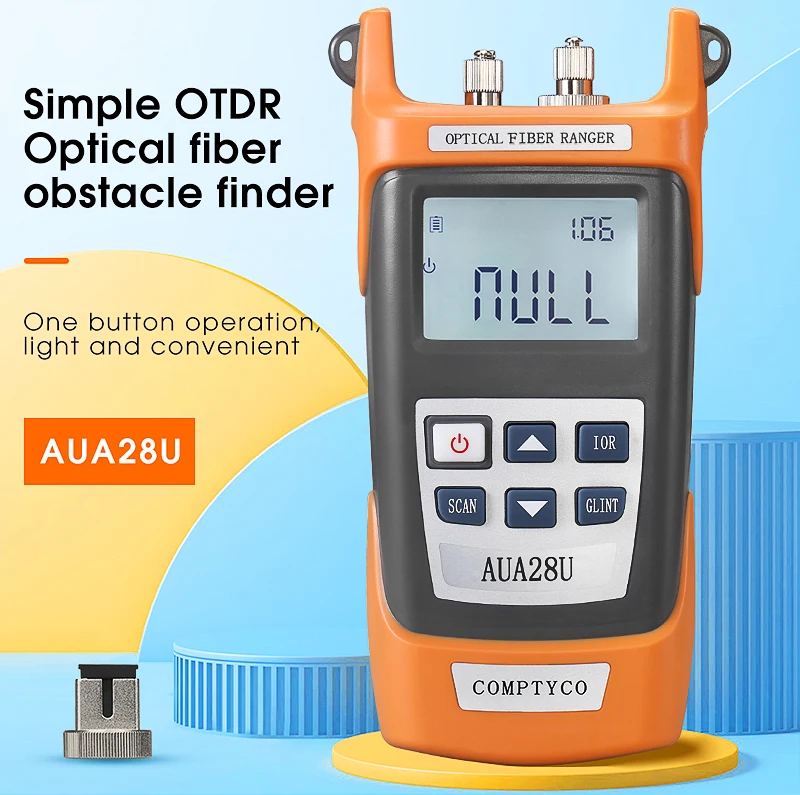 

COMPTYCO AUA28U Mini 60KM Fiber Optic OTDR Optical Fiber Reflectometer Built in VFL with FC SC Touch