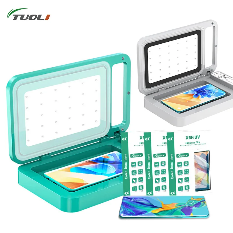 TUOLI Ultra Lightweight Vacuum Laminating UV Curing Hydrogel Lamination TL168 TL518 TL568MAX Machine For Curved Mobile Phone