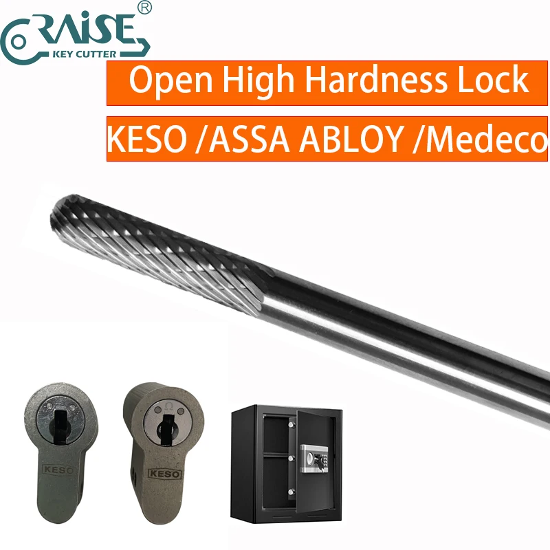 

RAISE Carbide Burr Die Grinder Drill Cutter For Lock KESO ASSA ABLOY Medeco Cylinder Breaker Locksmith Tool to Open Door Locks