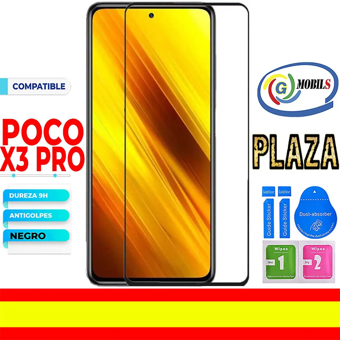 Xiaomi Uno X3 Pro 4G Full Screen Lcd Glass Compatible Tempered Glass Protector with Kit, Smartphone, Gmobils