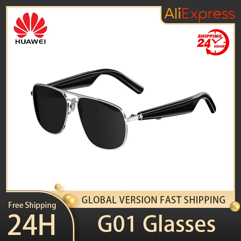 

Huawei G01 Smart Glasses Bluetooth Call Music Control AI Voice Assistant Sports Outdoor Driving Anti-Blue Light Glasses 2023 New