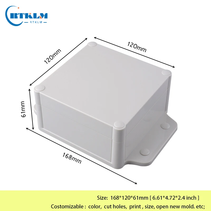 Waterproof Plastic Project Boxes Wall mount Enclosure DIY Electronic Instrument Case ip66 Outdoor Junction Box 168*120*61mm images - 6