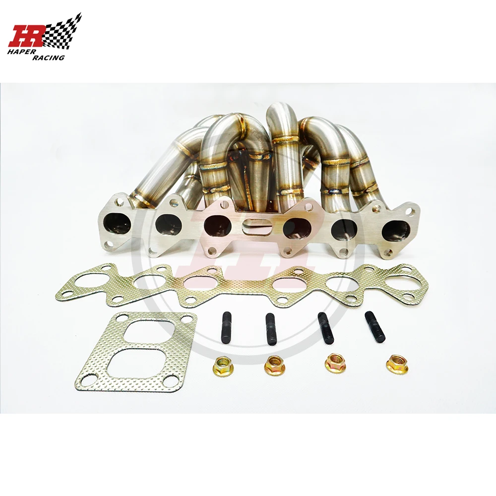 

HAPER RACING SS304 3 мм толстый график T4 2JZGTE 2JZ-GTE 2JZ GTE, равная длине T4 турбоколлектор