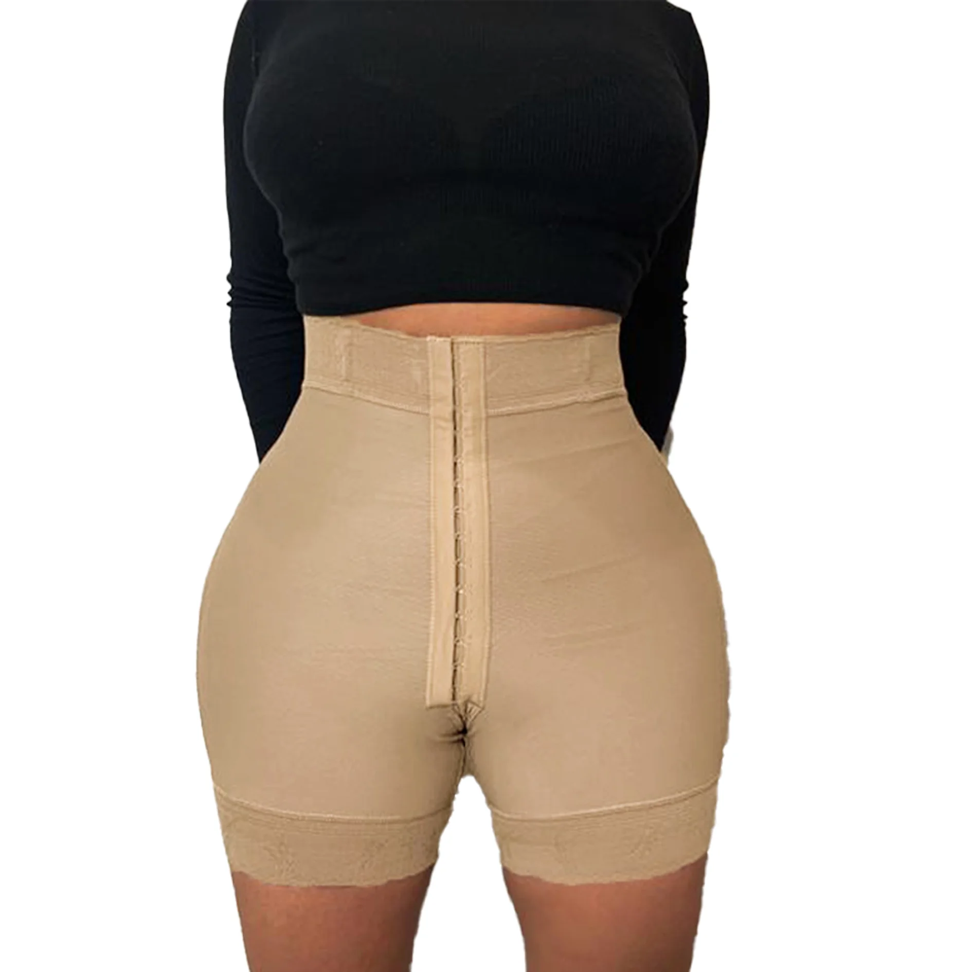 Women'S Flat Belly Butt Lifter Multicolor Three-Breasted Elastic Hip Shorts Shapewear Underwear Women'S Home Wear