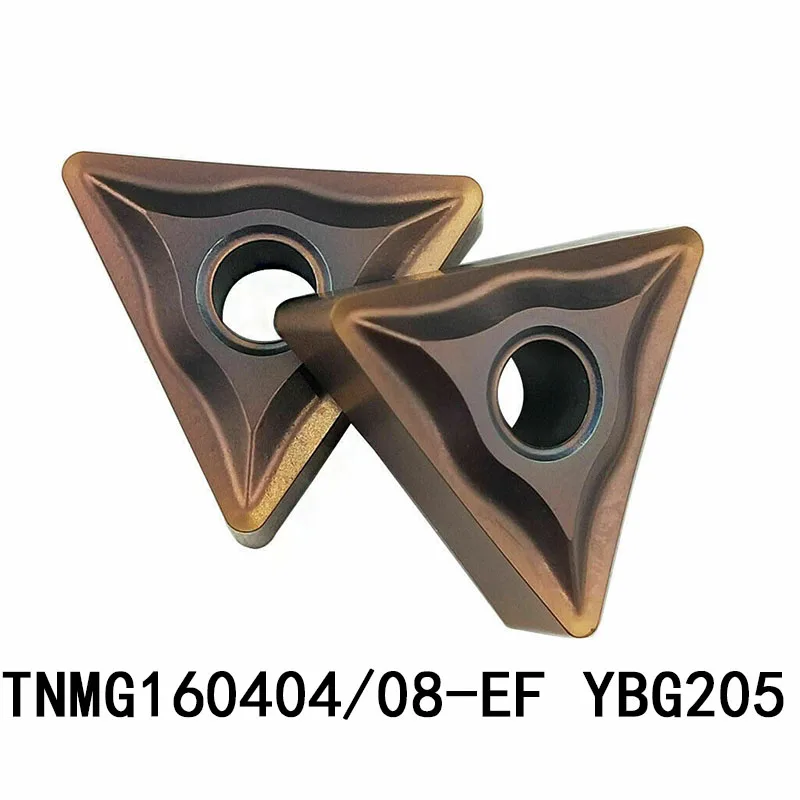 

TNMG160408-EF YBG205 TNMG160404-EF YBG205 карбидные вставки токарные инструменты Токарный станок CNC металлический резак лезвие из нержавеющей стали