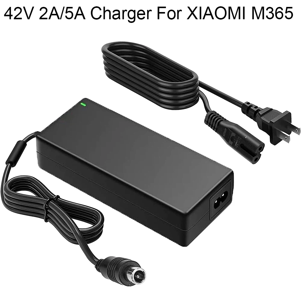 

42V 2A 5A Power Adapter Supply Charger For 36V Bird Xiaomi Scooter Lime M365 Jump Spin Lyft S Skip Segway Ninebot Escooter