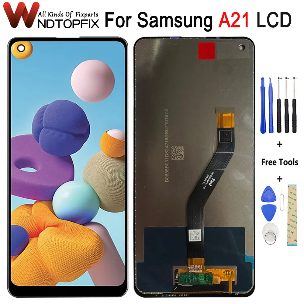 

6,5 "для Samsung Galaxy A21 2020 LCD A215 SM-A215U A215U1 экран дисплей дигитайзер в сборе запасная часть для Samsung A21 LCD