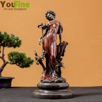 Bronze Aphrodite Statue Greek Myth Aphrodite Bronze Sculpture Goddess Of Love and Beauty Statues For Home Art Decor Ornaments
