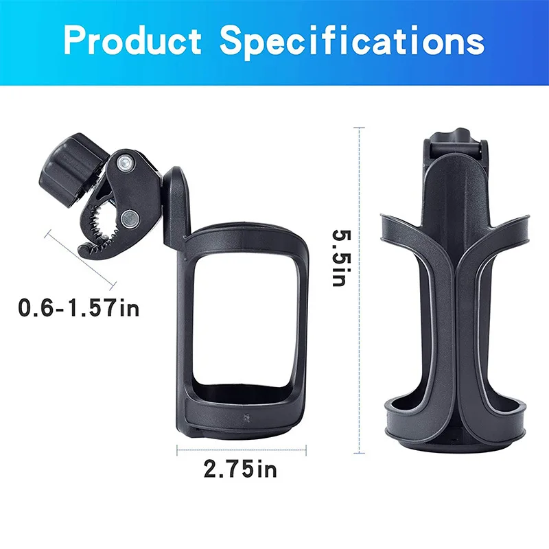 

Bicycle Accessories Multifunctional Water Bottle Cup Holder Baby Stroller Bike Bicycle Cycling Handlebar Mount Cage Dropshipping