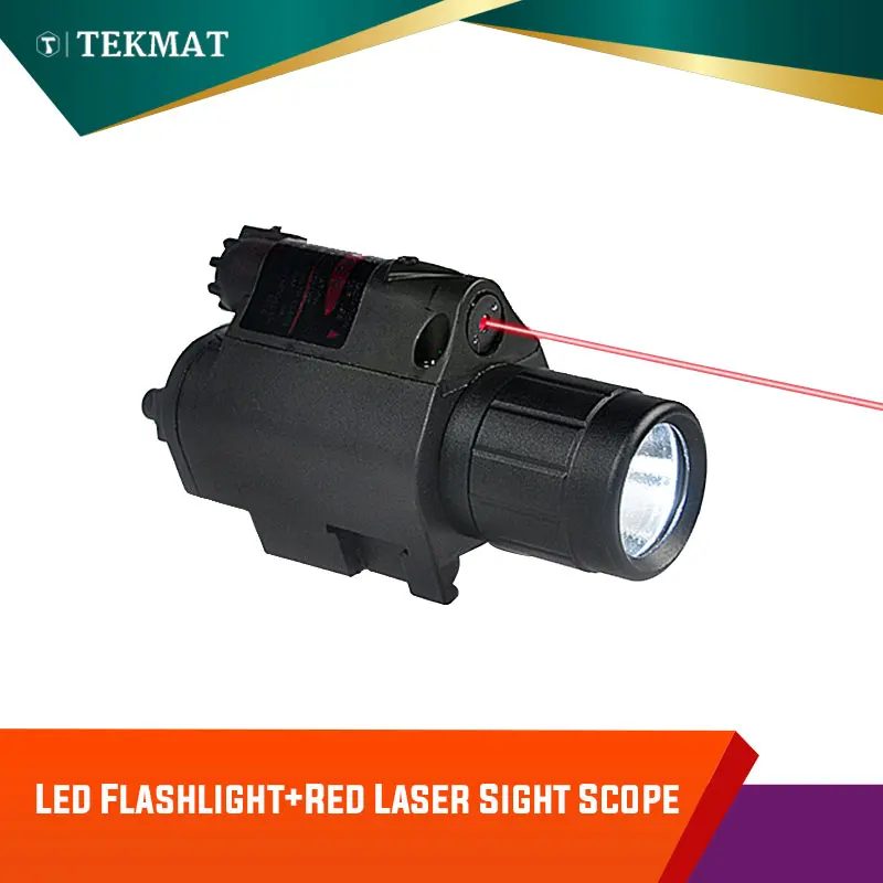 

Tekmat Tactical Accessories Led Flashlight And Red Laser Sight Scope Rifle Handgun Remote Controller Xhunter