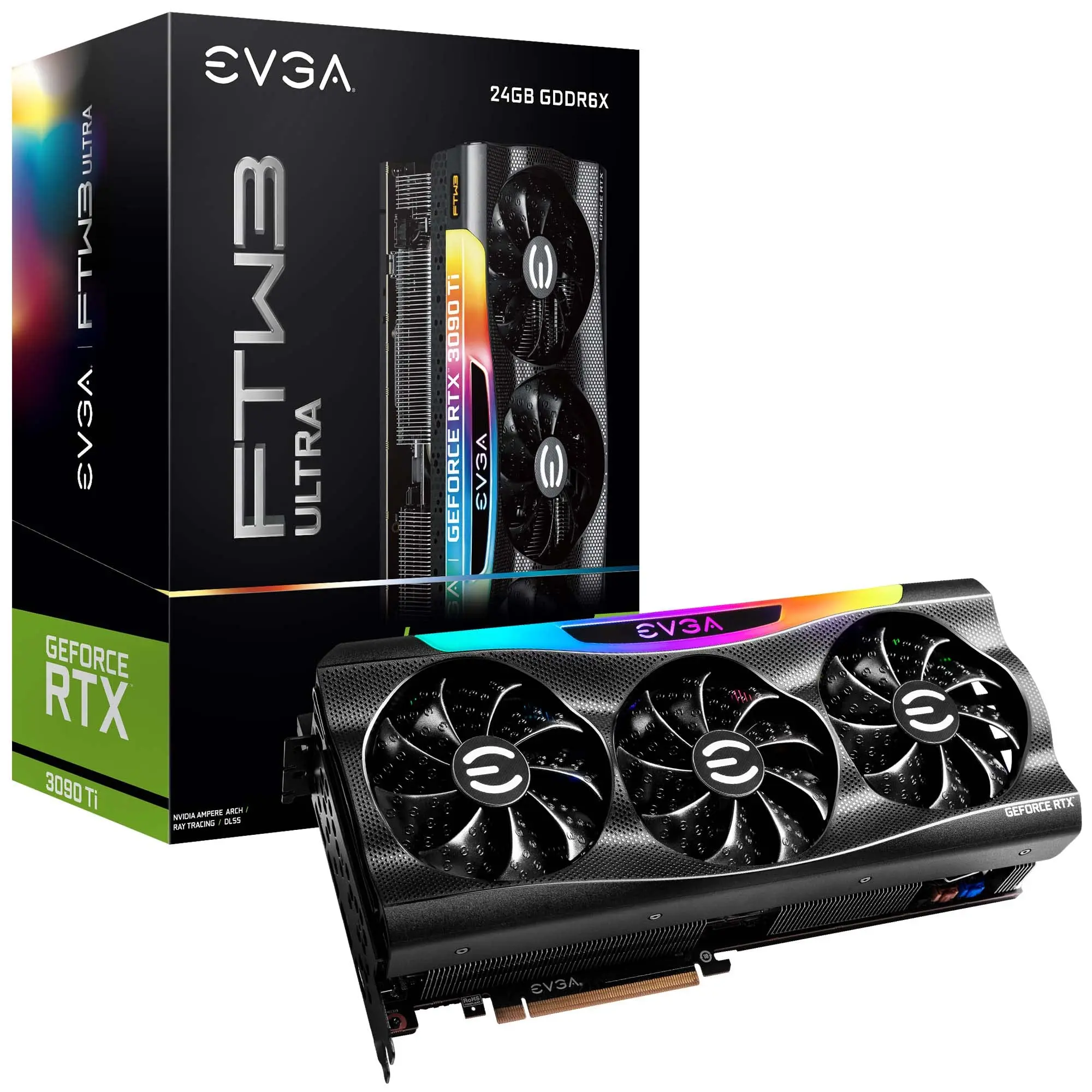 

(Новинка) летняя скидка 50% Φ для EVGA GeForce RTX 3090 Ti FTW3 Ultra Gaming, 24G-P5-4985-KR, 24 Гб GDDR6X HOT