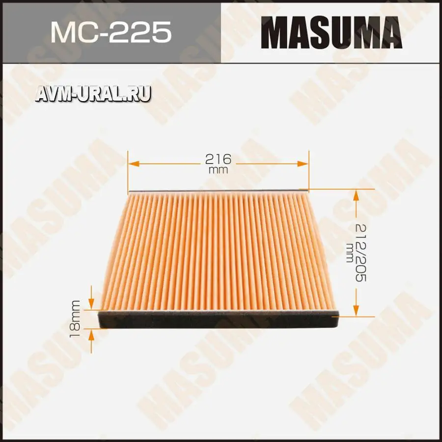 MASUMA Фильтр салона TOYOTA LAND CRUISER (J120) CAMRY (V30) SUBARU LEGACY 03-09 TRIBECA 05-