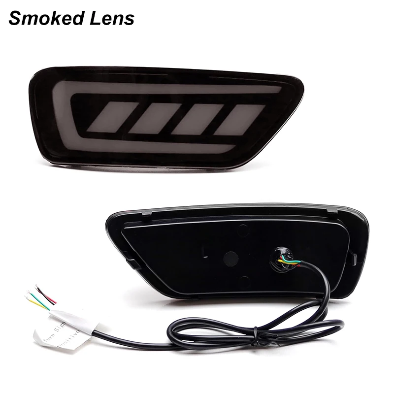 

2 Шт. Светодиодные Отражатели Заднего Бампера Для Jeep WK2 Grand Cherokee Patriot Compass Dodge Journey-задний Фонарь Указате...