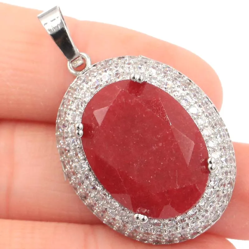 

37x23 мм настоятельно рекомендуем серебряный кулон создан фиолетовый танзанит Лондон Голубой топаз Ювелирное Украшение с качественным фиани...