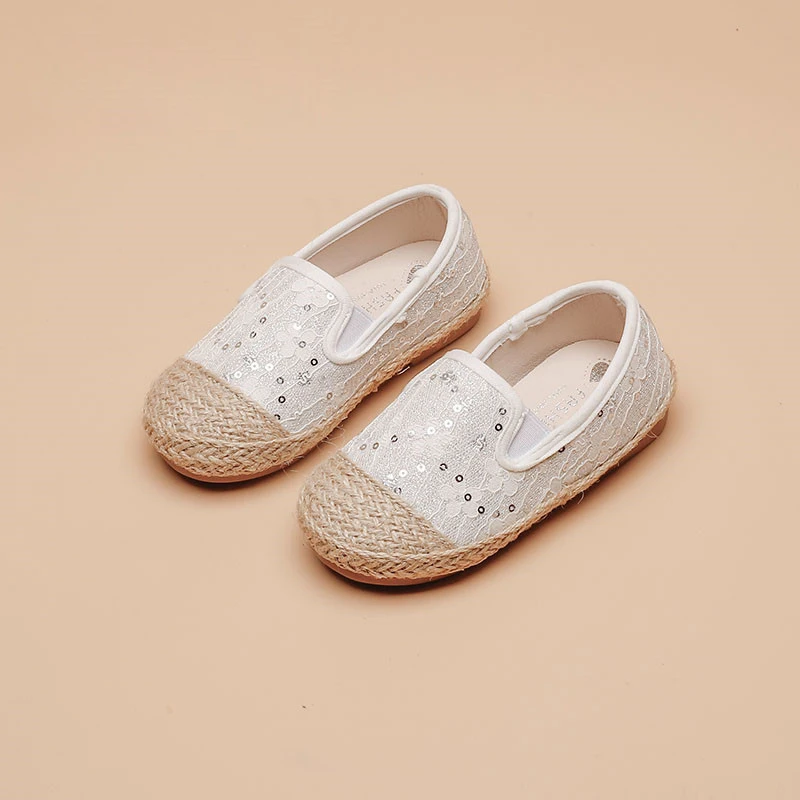 

Children Straw Fisherman Shoes Kids 2022 New Summer Autumn Soft-soled Small Fragrant Wind Pedal Flat Casual Loafer Shoes