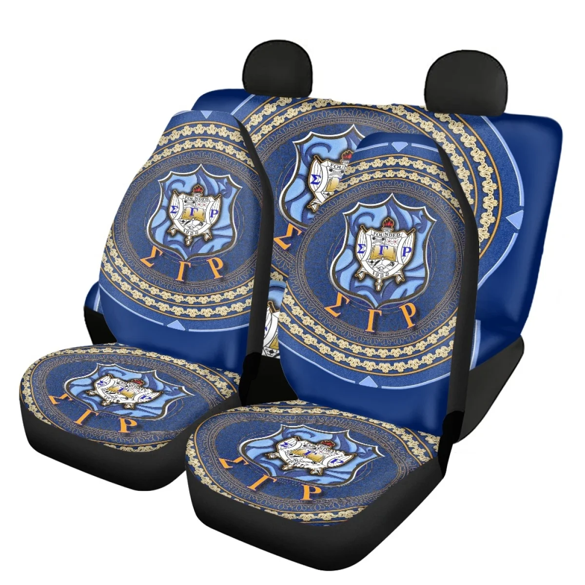 

Sigma Gamma Rho Design Car Front Back Seat Cover Set Interesting Anti-dirt Vehicle Clean Protector for Woman Men Car Accessories