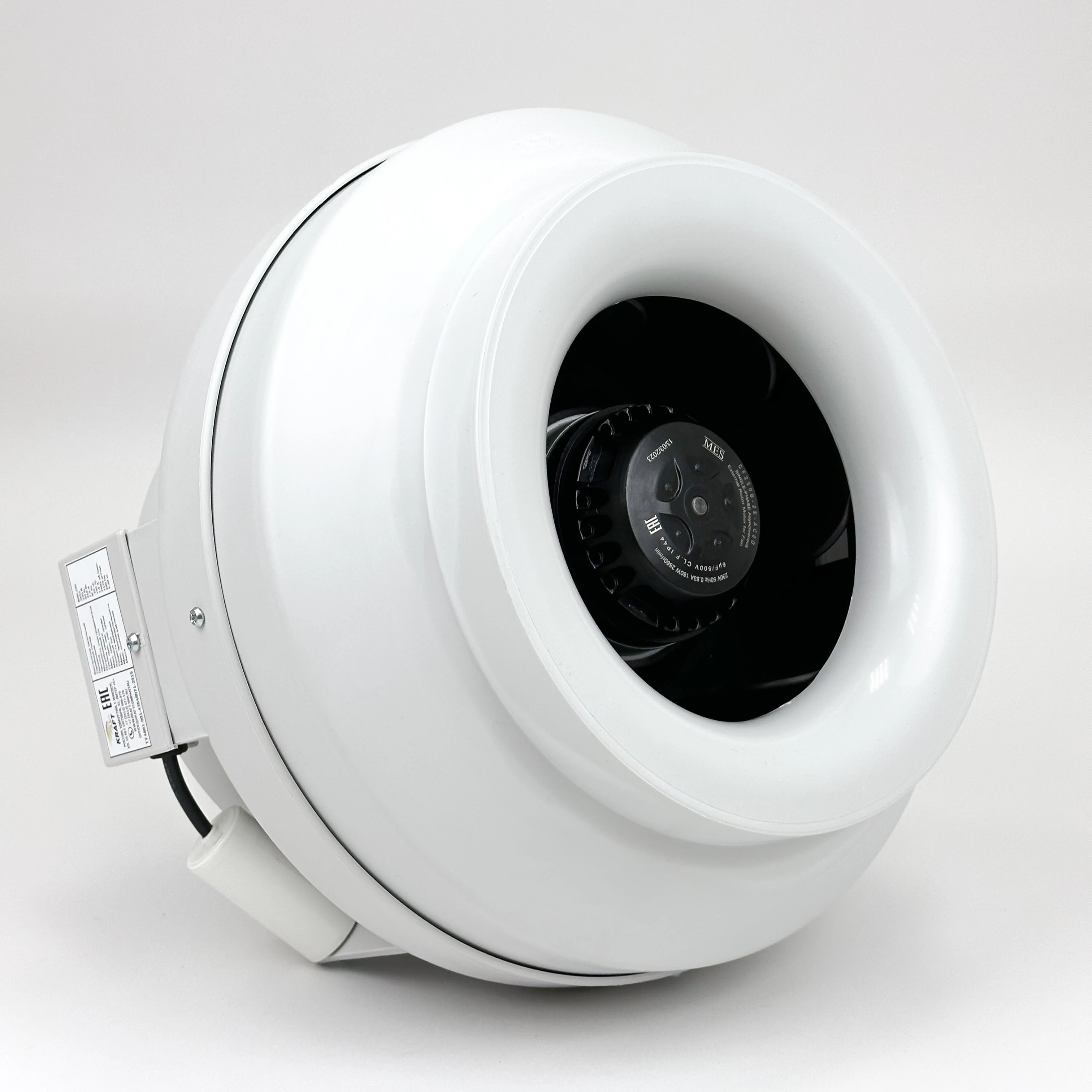 Вентилятор канальный круглый ВКК-250 центробежный для круглых воздуховодов