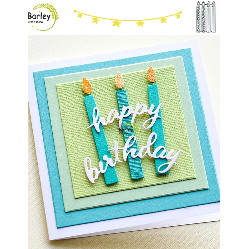 

Cutting Dies Candle Scrapbooking Paper Cutting Album Cover DIY Decorative Craft Die Cut Blade Punch Stencils