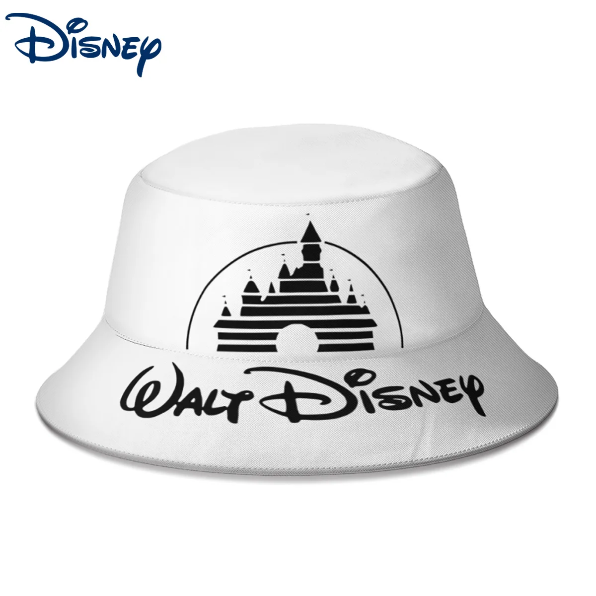 

2022 New Summer Disney Logo Bucket Hats for Women Men Outdoor Foldable Bob Fisherman Hat Girls Boys Sun Hat