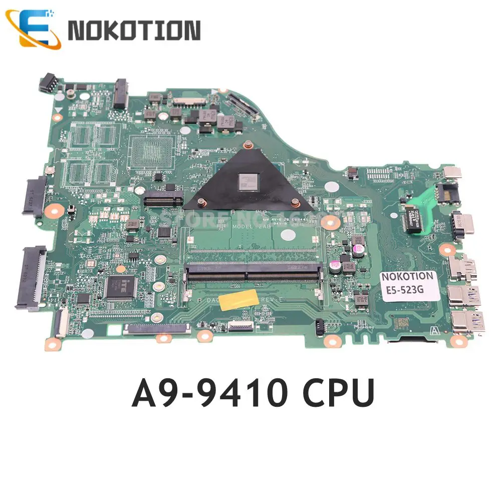 Nokotion NBGDN11003 NB.GDN11.003 DA0ZABMB6E0 для Acer Aspire E5-523G E5-533 Материнская плата с памятью A9-9410 DDR4