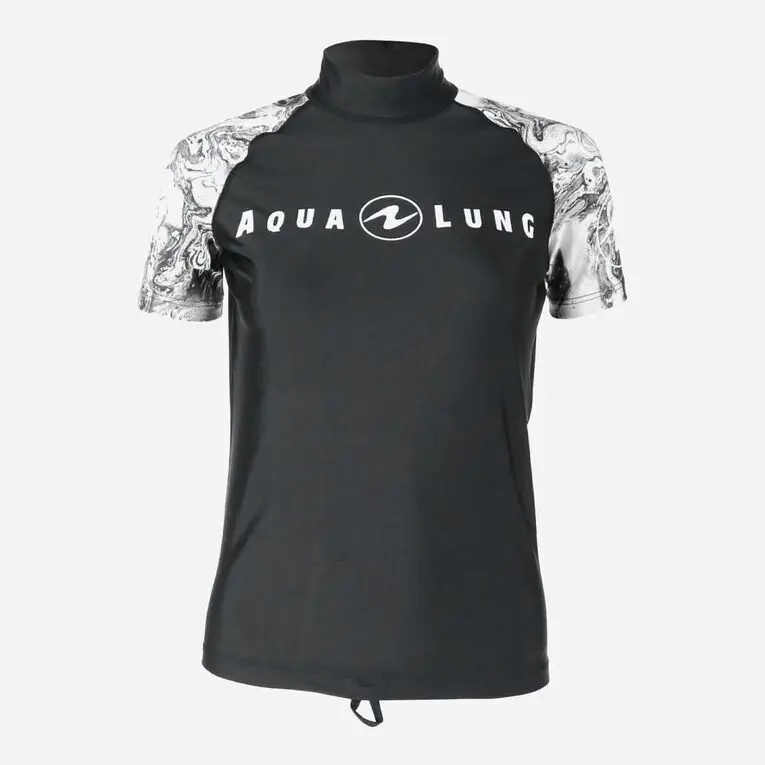 Aqualung Майка лайкра короткий рукав женский S black/white |