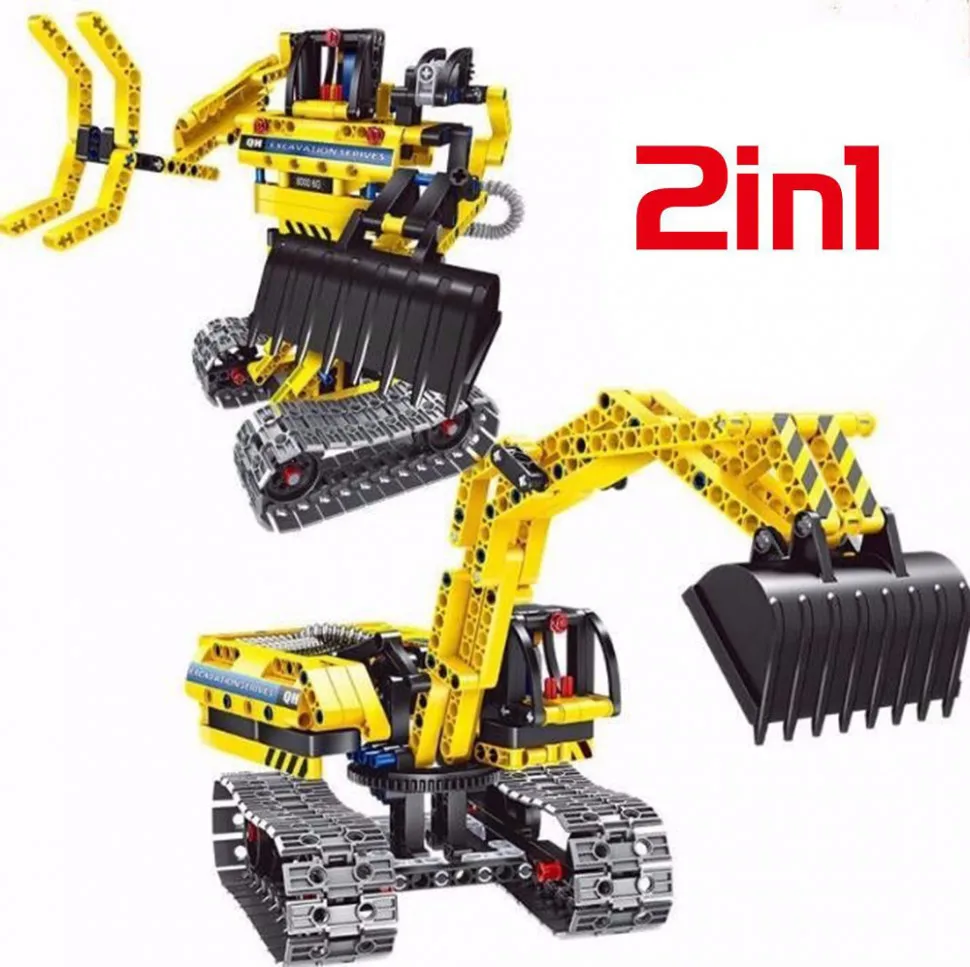 Конструктор 2 в 1 (экскаватор и робот) QiHui Technics 342 детали - QH6801 (QH6801) |