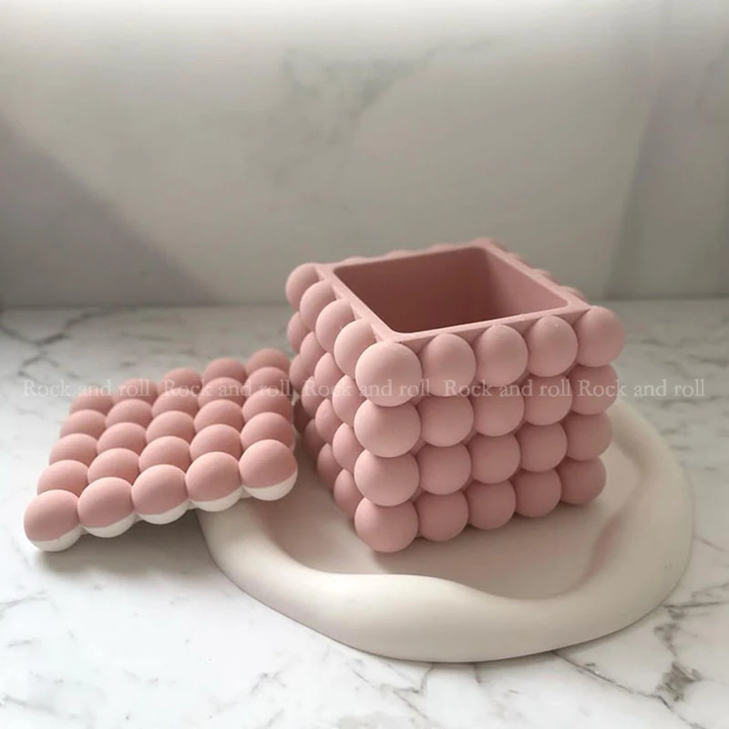 Силиконовая форма для свечей банка с крышкой контейнер Ароматических Свечей