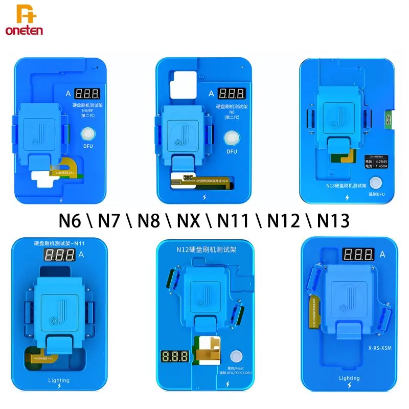 

JCID JC Hard Disk Flash Test Stand N6 N8 NX N11 N12 N13 For iPhone 6G 8G X 11 12 13 Series flashing motherboard one-key into DFU