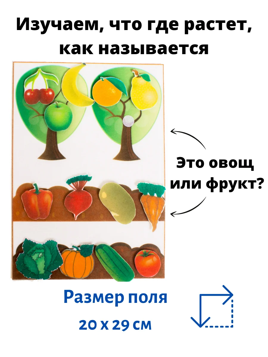 Игра "Собери и приготовь" из фетра на липучках в пакете. Арт.69 - купить по