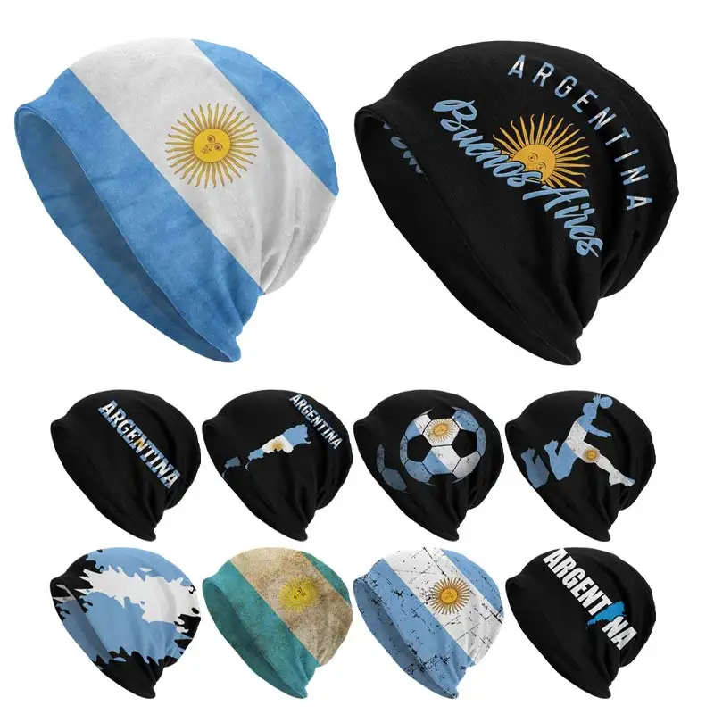 Argentina Caps Men Women Unisex Streetwear Winter Warm Knit Hat Adult Hats