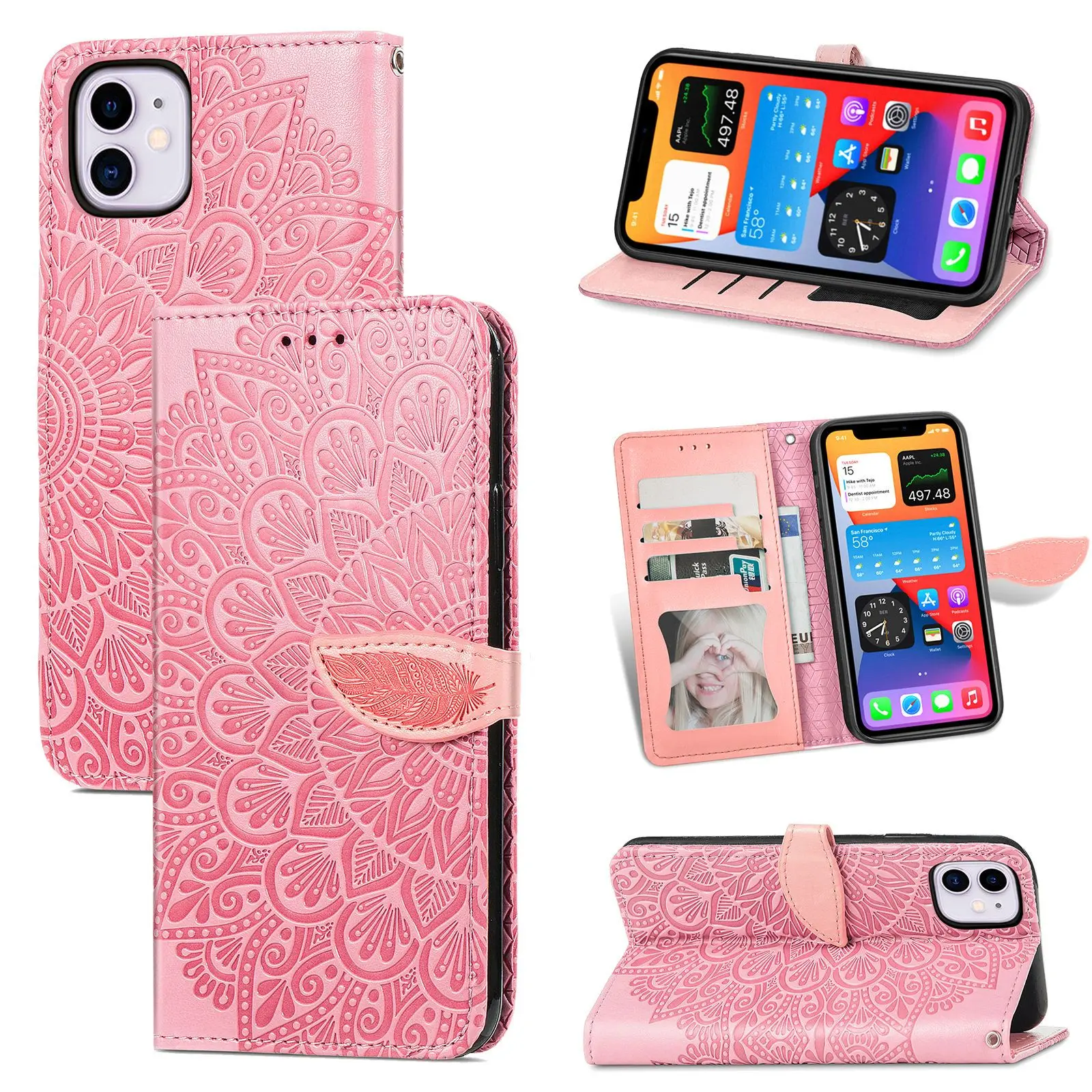 

Чехол-бумажник для телефона iPhone 14/14 Max/14 Pro Max/13/13 mini/13 Pro Max/12/12 mini/12 Pro Max/11 Pro Max/X/XR/6 7 8 Plus/SE 2020