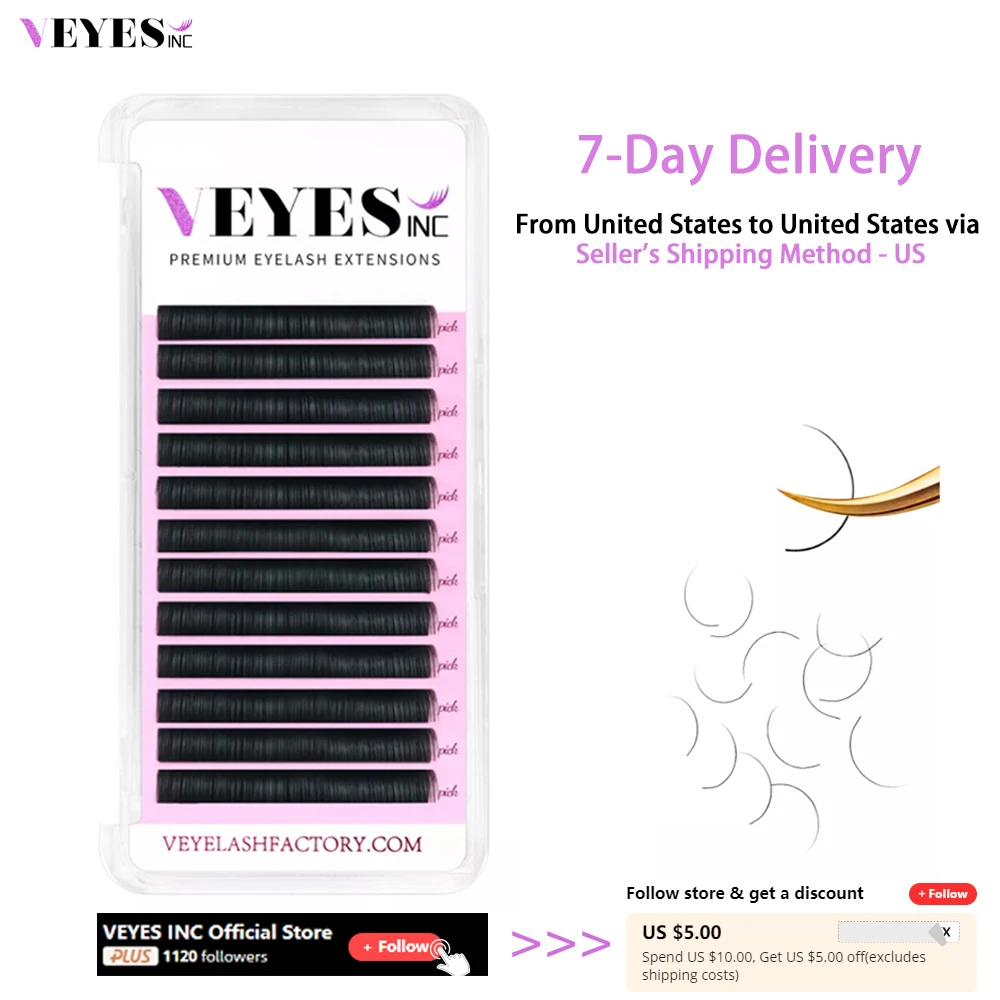 Veyes Inc Индивидуальные Накладные ресницы из искусственной норки матовые Ресницы 8-20 мм Veyelash профессиональные классические натуральные ресницы оптом
