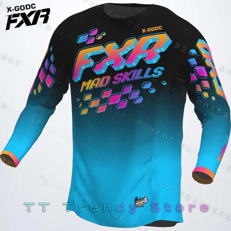 

2022 New Downhill Jersey Men's Mountain Bike MTB Shirt Offroad DH Motorcycle Jersey Motocross Sportwear Clothing X-GODC FXR