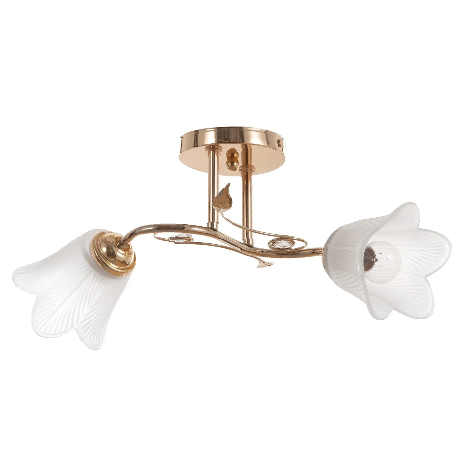 Люстра Олана 2хЕ27 40Вт золото 43х27х18 см