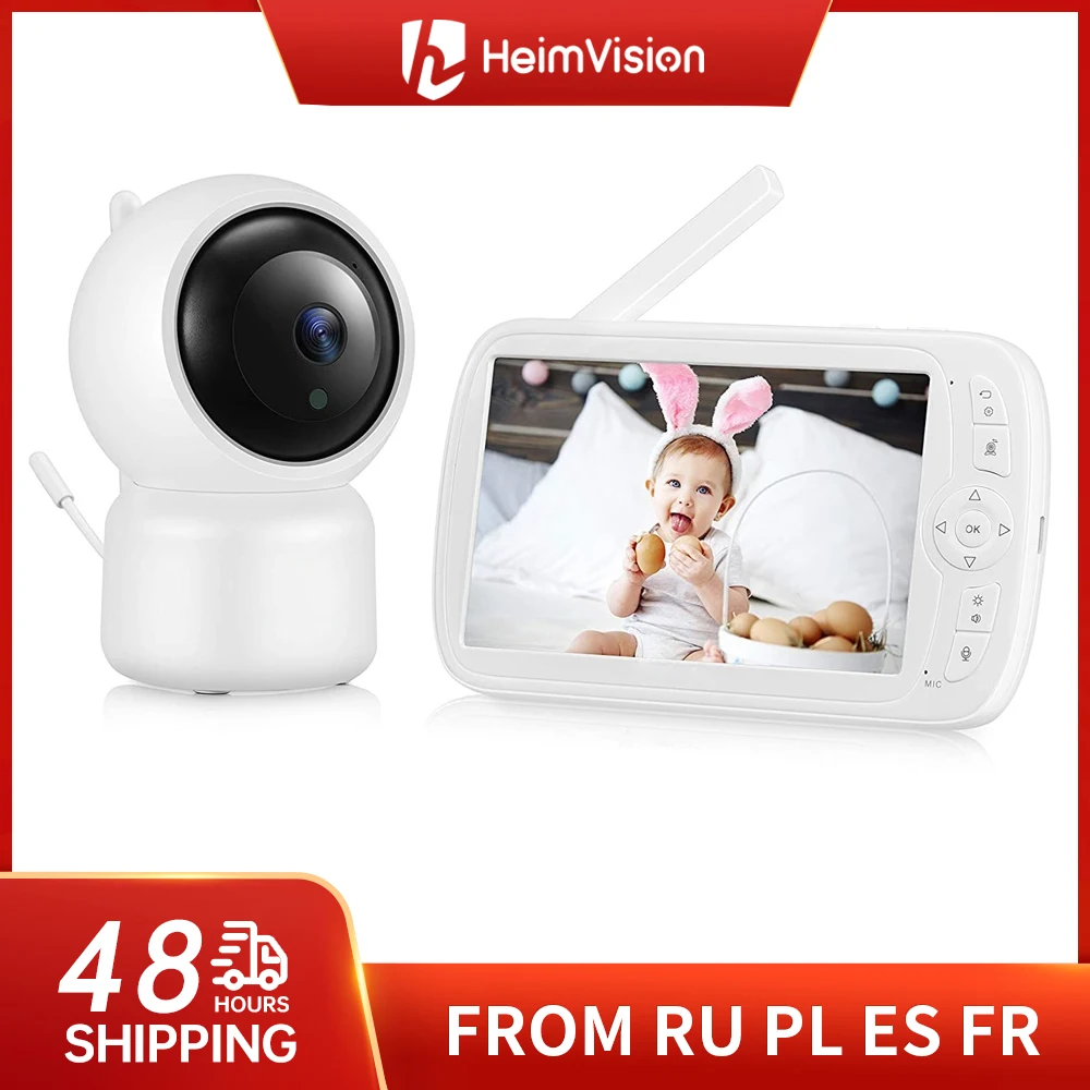 

HeimVision HM233 Soothe 3 Video Baby Monitor 1080P Night Vision 360° PTZ Remote VOX Mode 8 Lullabies 5"LCD Display Kid Camera