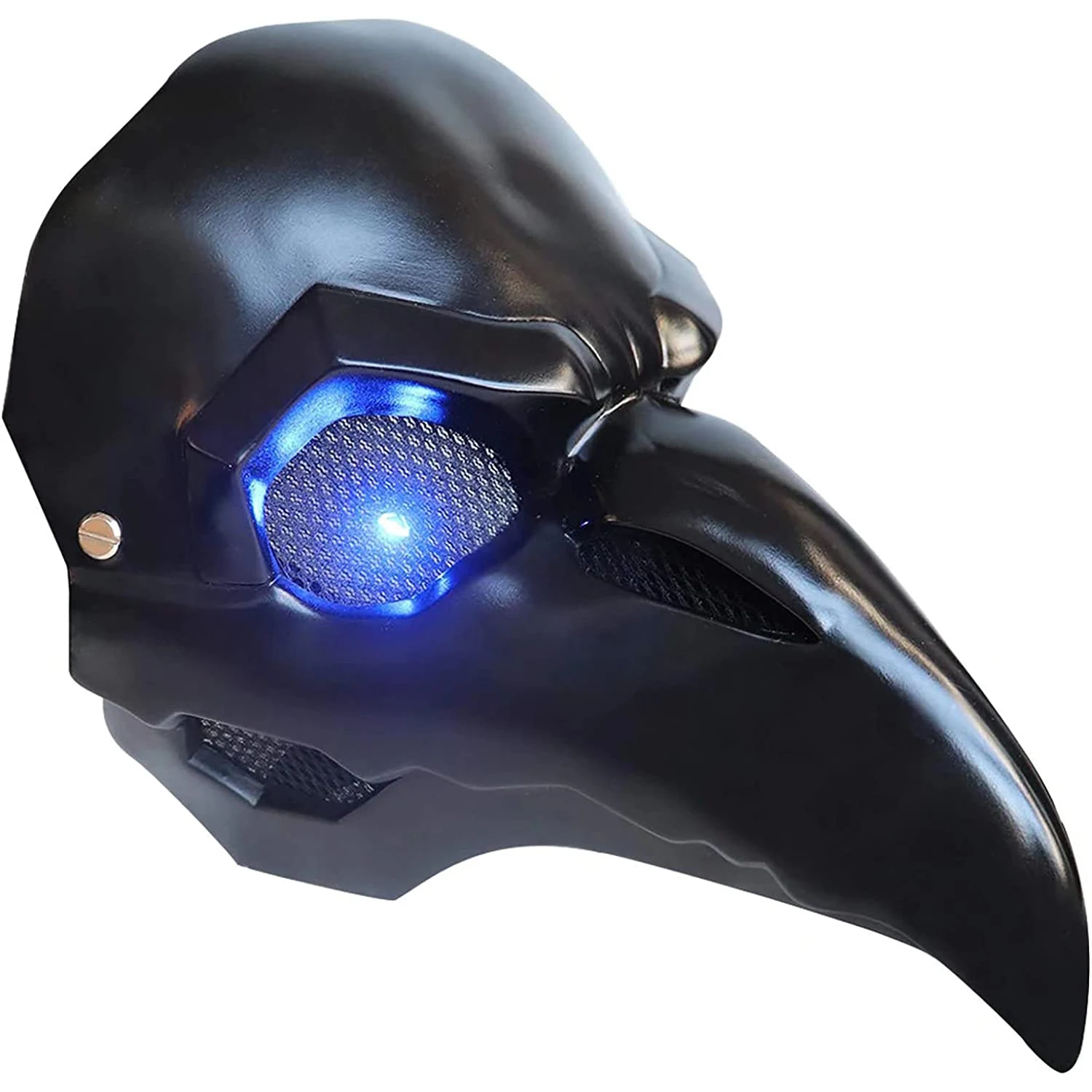

LED Light Plague Doctor Mask Steampunk PVC Punk Cosplay Long Nose Bird Beak Masks Women Men Halloween Cosplay Party Props