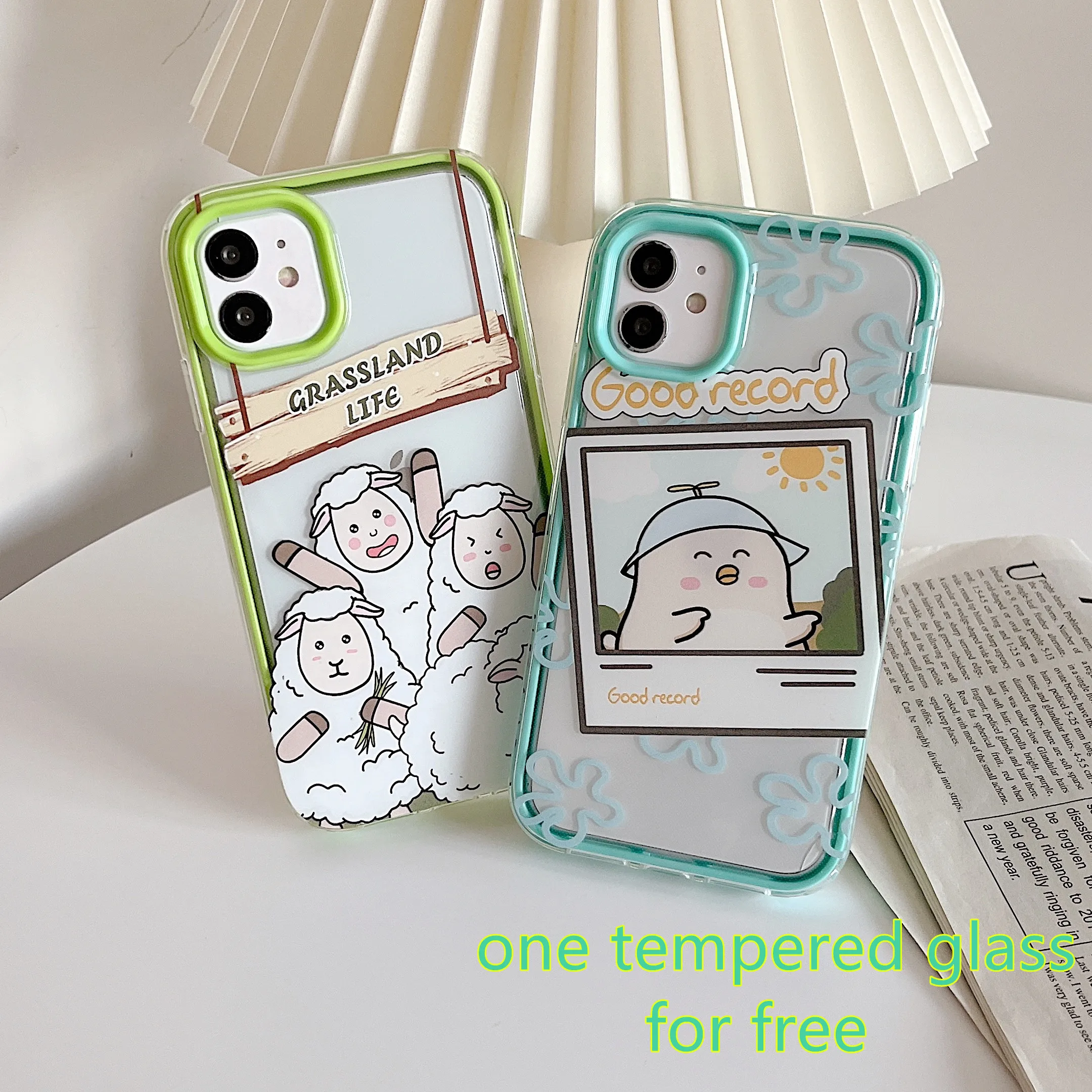 

3 in 1 Silicone Case For iPhone 13 Pro Max Chick Sheep Silicone Case iPhone 11 чехол на айфон Coque iPhone 12 Funda iPhone XS