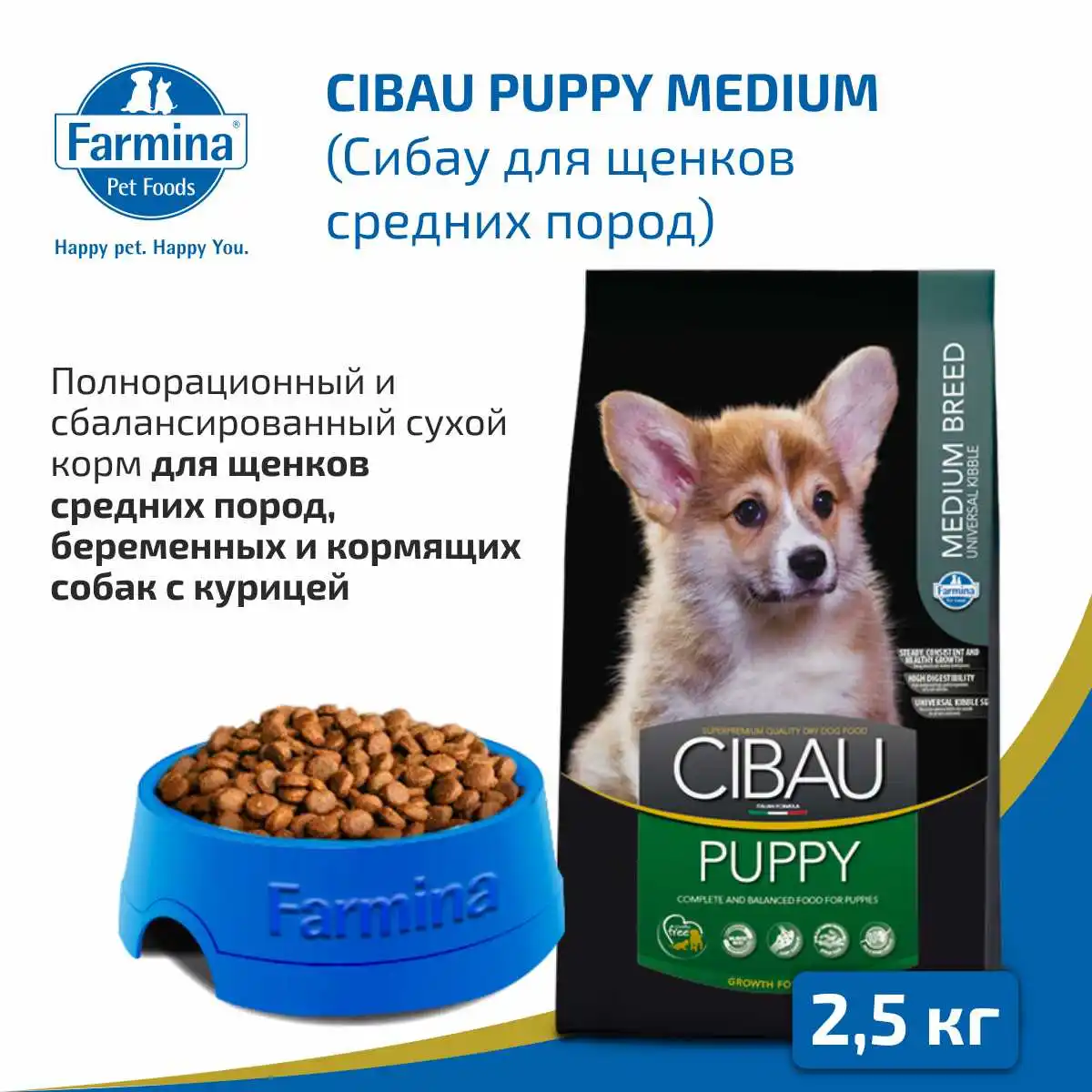 Корм для собак cibau. Сибау Паппи. Корм Cibau Puppy. Чибао для собак средних пород с рыбой. Cibau Puppy 2,5кг курица сухой для щенков средних пород.