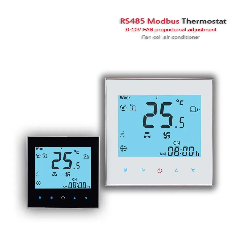 Modbus & RS485 0-10В модулирующий вентилятор кондиционер Регулятор температуры 2P/4P
