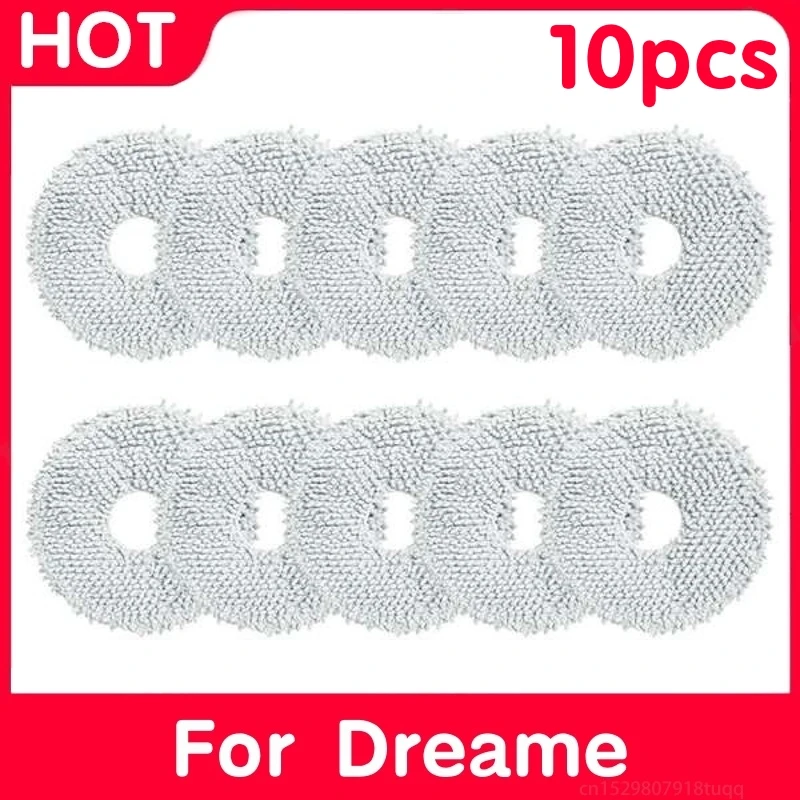 

Для Dreame L10S Ultra/L10 Ultra X10 + робот-пылесос, подушечки для влажной швабры из микрофибры, упаковка 10/12 салфеток, запасные части
