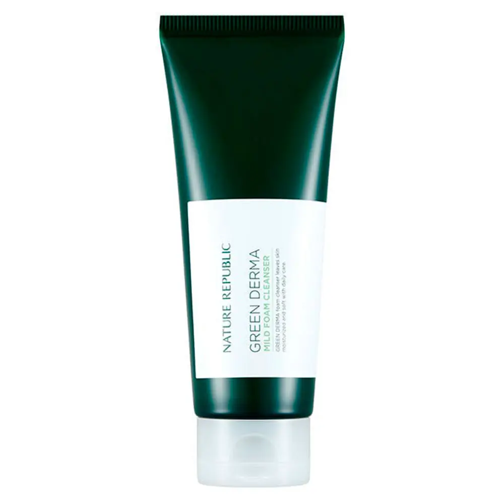 Nature Republic Green Derma Mild Cica Foam Cleanser Очищающая пенка для чувствительной и проблемной