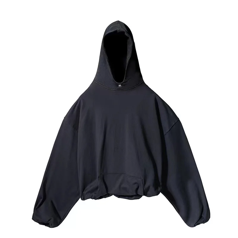 High-quality solid color Kanye West joint sweater for men and women with the same loose hooded pullover oversiez street style