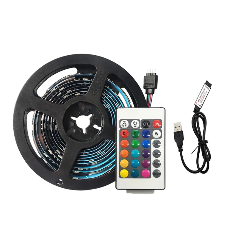 

Светодиодная лента RGB с изменением цвета, 5 В, 5050 режимов для украшения комнаты, SMD5050
