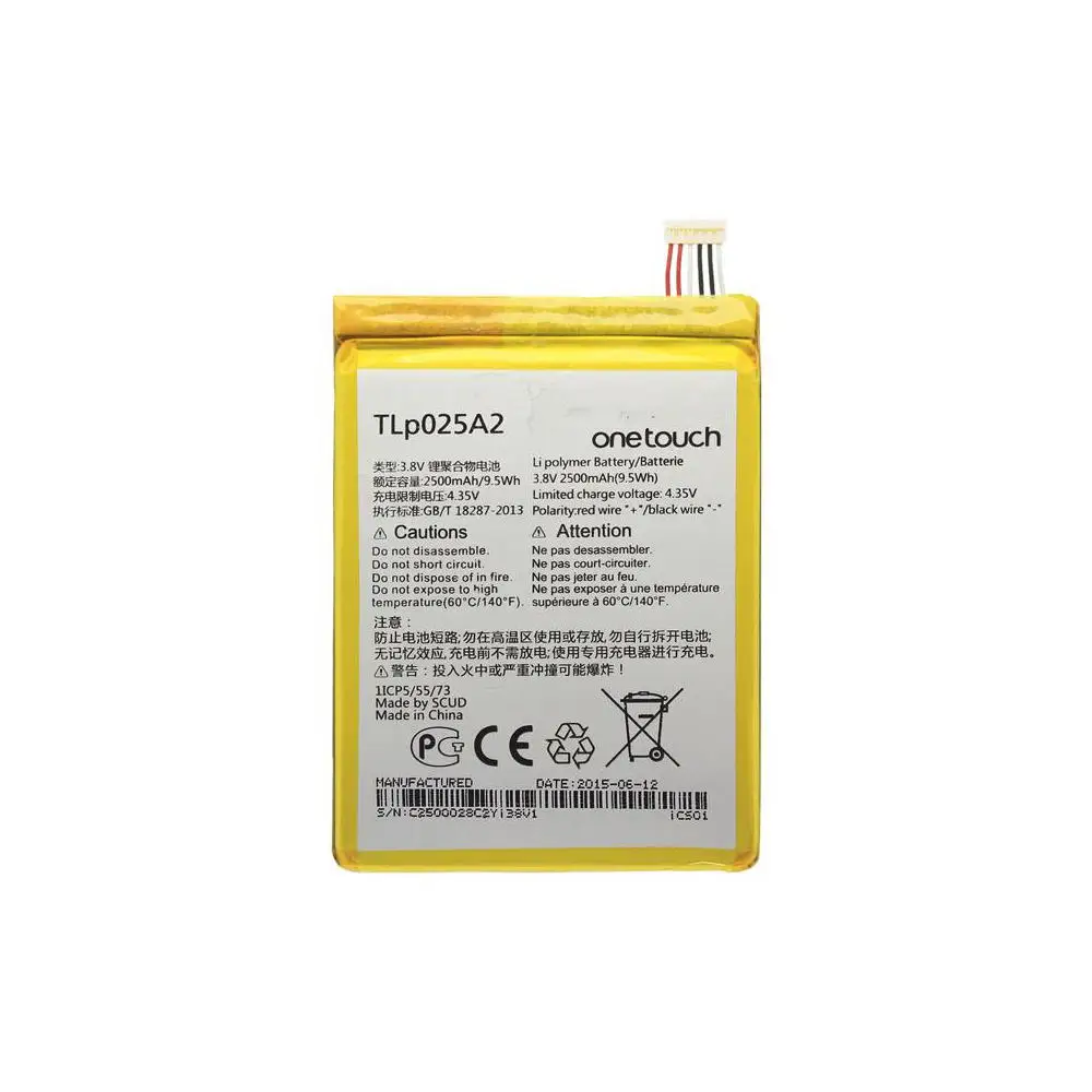 Аккумуляторная батарея для Alcatel One Touch 7043Y Pop 2 (копия оригинала) замена запасная