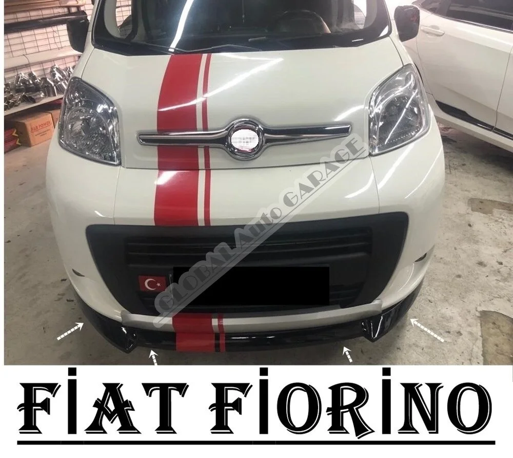 

Для Fiat Fiorino накладка на передний бампер губа 2003-2020 пианино глянцевый черный разделитель диффузор универсальный спойлер бампер брызговики